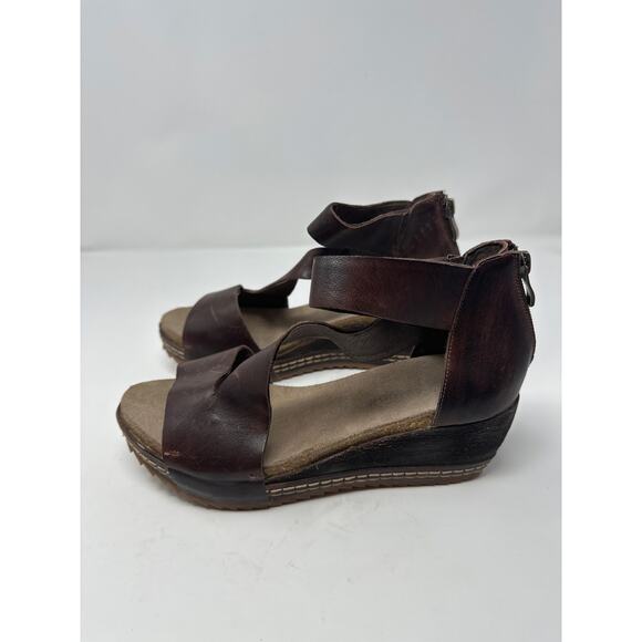 Antelope Sundance Women's Brown Davi Wedge Sandals size 39 or US size 9 - Picture 1 of 8